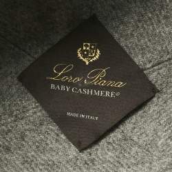 Pre Owned Loro Piana Grey Baby Cashmere Cap M