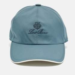 مملوكة مسبقًا قبعة بيسبول من لورو بيانا مصنوعة من الألياف الدقيقة بنظام العواصف باللون الأزرق بحجم متوسط