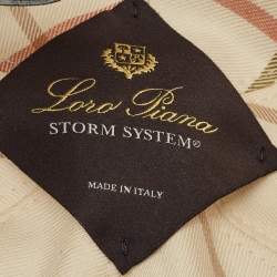 Pre Owned Loro Piana Navy Blue Logo Embroidered Synthetic Baseball Cap L