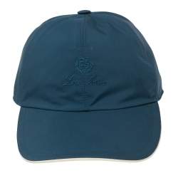 Pre Owned Loro Piana Navy Blue Storm System Baseball Cap XL