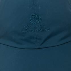 Pre Owned Loro Piana Navy Blue Storm System Baseball Cap XL