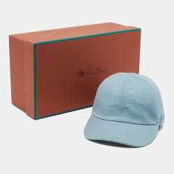 Pre Owned Loro Piana Light Blue Rain System Baseball Cap S