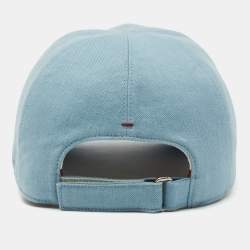 Pre Owned Loro Piana Light Blue Rain System Baseball Cap S