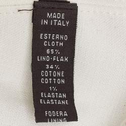 Pre Owned Loro Piana Blue Linen Cotton Rain System Cap M