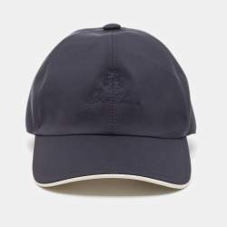 Pre Owned Loro Piana Navy Blue/Ivory Storm System Baseball Cap M