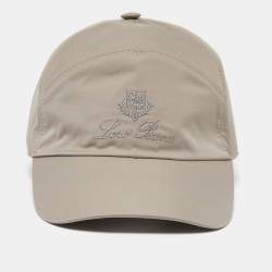 Pre Owned Loro Piana Dark Beige Storm System Baseball Cap L