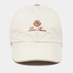 Pre Owned Loro Piana Beige Storm System Baseball Cap L