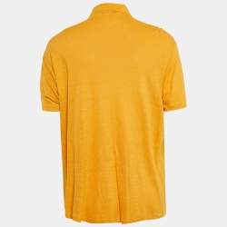 Loro Piana Yellow Flax Polo T-Shirt 3XL