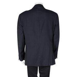  Loro Piana Navy Blue Wool Renoma Blazer 3XL