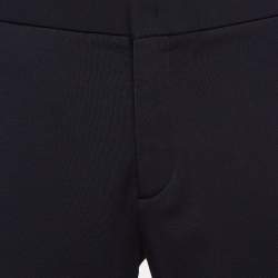 Pre Owned Loro Piana Navy Blue Wool Leisure City Straight Leg Trousers XL