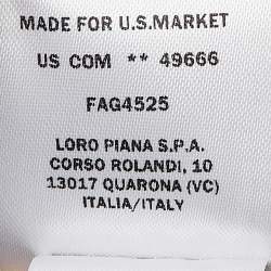 Pre Owned Loro Piana Pink Cashmere Half-Zip Roadster Mezzocollo Sweater L