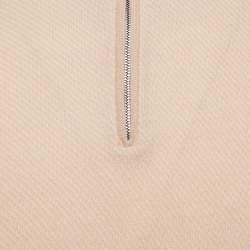 Pre Owned Loro Piana Pink Cashmere Half-Zip Roadster Mezzocollo Sweater L