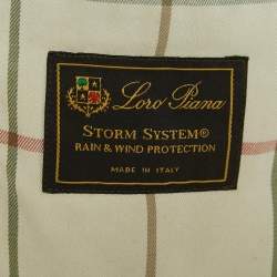 Loro Piana Charcoal Grey Nylon Blend Zip-Up Jacket M
