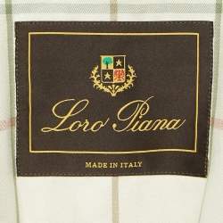 Loro Piana Charcoal Grey Nylon Blend Zip-Up Jacket M