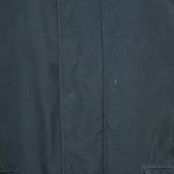 Loro Piana Charcoal Grey Nylon Blend Zip-Up Jacket M