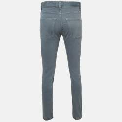 Pre Owned Loro Piana Grey Denim 5 Tasche Slim Jeans S Waist 32"