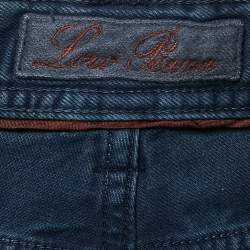 Pre Owned Loro Piana Blue Cotton 5 Tasche Slim Pants M