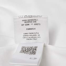 Pre Owned Loro Piana White Cotton Crew Neck T-Shirt XL