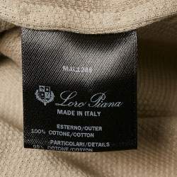 مملوكة مسبقً ا Loro Piana Beige Cotton Full Sleeve Polo T-Shirt XXXL 