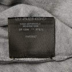 Pre Owned Loro Piana Grey Cotton Polo T-Shirt M