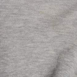 Pre Owned Loro Piana Grey Cotton Polo T-Shirt M