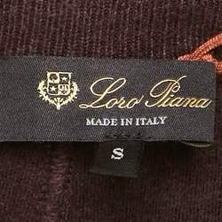 Loro Piana Burgundy Cashmere Blend Balfour Trousers S