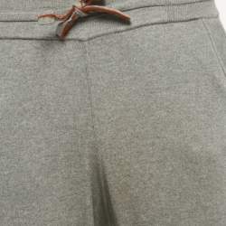 Pre Owned Loro Piana Grey Cashmere Sweatpants M