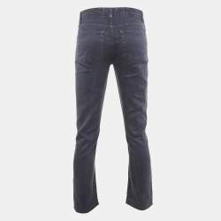 Loro Piana Blue Linen Blend Buttoned Pants S