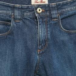 Pre Owned Loro Piana Blue Denim Skinny Pants M Waist 33"