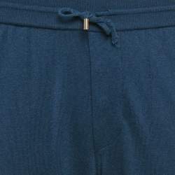 Pre Owned Loro Piana Blue Cashmere Blend Leasure Trousers M