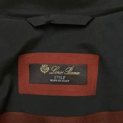 Pre Owned Loro Piana Grey Nylon Zip-Up Bomber Jacket L