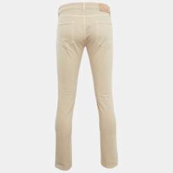Pre Owned Loro Piana Light Beige Denim Jeans M Waist 31"