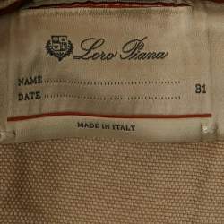 Pre Owned Loro Piana Light Beige Denim Jeans M Waist 31"