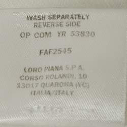 Pre Owned Loro Piana White Linen Long Sleeve Shirt XL