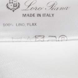Pre Owned Loro Piana White Linen Long Sleeve Shirt XL