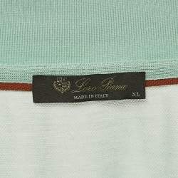 Pre Owned Loro Piana Green Cotton Pique Polo T-Shirt XL