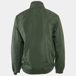 Pre Owned Loro Piana Green Nylon Zip-Up Bomber Jacket L