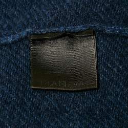 Pre Owned Loro Piana Navy Blue Cashmere Roadster Mezzocollo Sweater XXXL