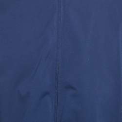 Loro Piana Blue Nylon Zip-Up Reversible Bomber Jacket S
