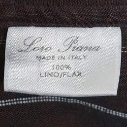 Pre Owned Loro Piana Purple Striped Linen Long Sleeve Shirt XL