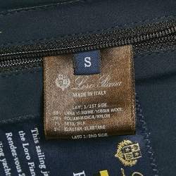Loro Piana Navy Blue Wool Blend Zip-Up Hooded Sailing Jacket S