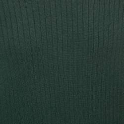 Pre Owned Loro Piana Dark Green Cashmere Knit Polo Aspen Sweater XXL