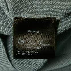 مملوكة مسبقًا تي شيرت لورو بيانا بيكيه قطن أزرق فاتح بولو مقاس كبير جدًا جدًا - إكسترا إكسترا لارج