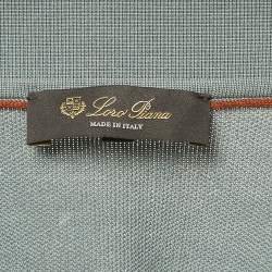 مملوكة مسبقًا تي شيرت لورو بيانا بيكيه قطن أزرق فاتح بولو مقاس كبير جدًا جدًا - إكسترا إكسترا لارج