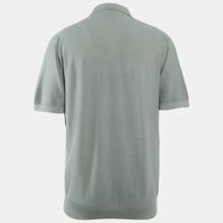 مملوكة مسبقًا تي شيرت لورو بيانا بيكيه قطن أزرق فاتح بولو مقاس كبير جدًا جدًا - إكسترا إكسترا لارج