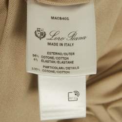 Loro Piana Beige Cotton Regatta Polo T-Shirt L 