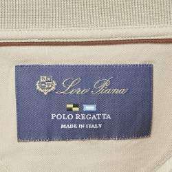 Loro Piana Beige Cotton Regatta Polo T-Shirt L 