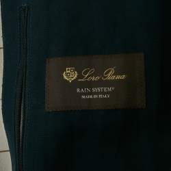 Loro Piana Blue Linen Blend Zip-Up Bomber Jacket L