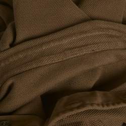 Pre Owned Loro Piana Brown Cotton Pique Polo Long Sleeve T-Shirt L 