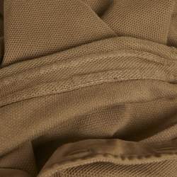 Pre Owned Loro Piana Brown Cotton Pique Polo Long Sleeve T-Shirt L 